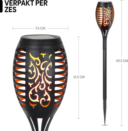 Solar Tuinfakkels - 6 stuks